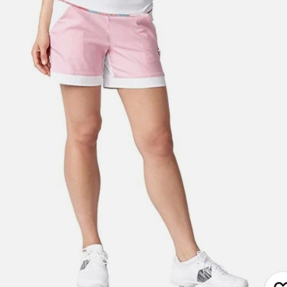 Swingdish Pants - Swingdish Women's Pink and White Golf Shorts NWT Sz Medium